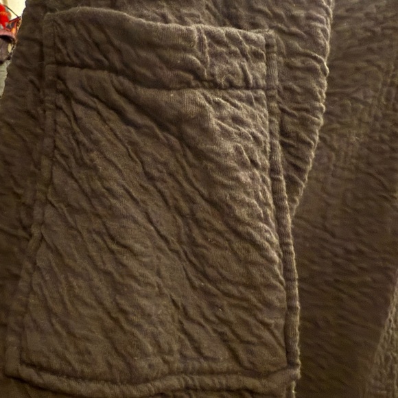 NWOT Neon Buddha Black Textured Cowl Neck Tunic Top Pocket Button Detail - Picture 6 of 7